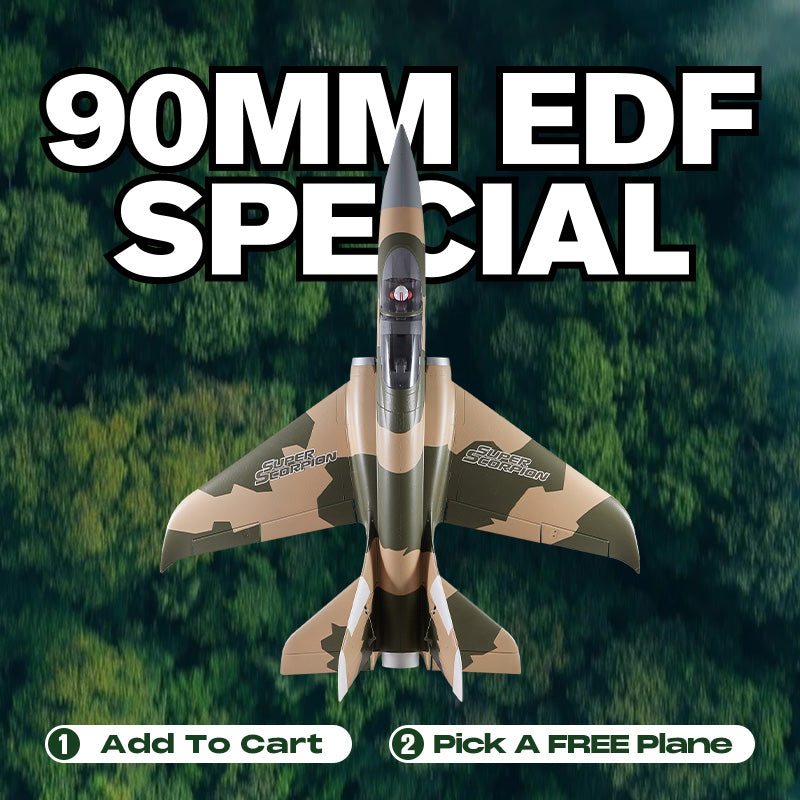 90mm EDF Jet Super Scorpion V2 | 6S & 8S PNP Power | FMS Hobby