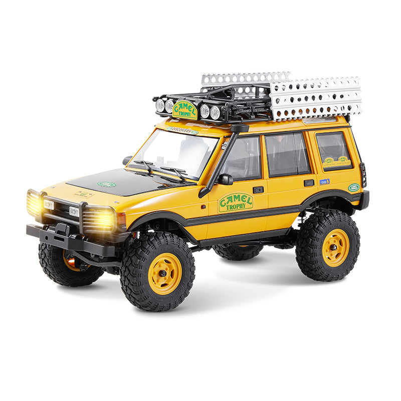日本語説明書付 FMS ランドローバーディフェンダー90 1/24 FCX24M 1:24 FCX24M Land Rover RC Crawler | Camel Trophy RTR Yellow | FMS