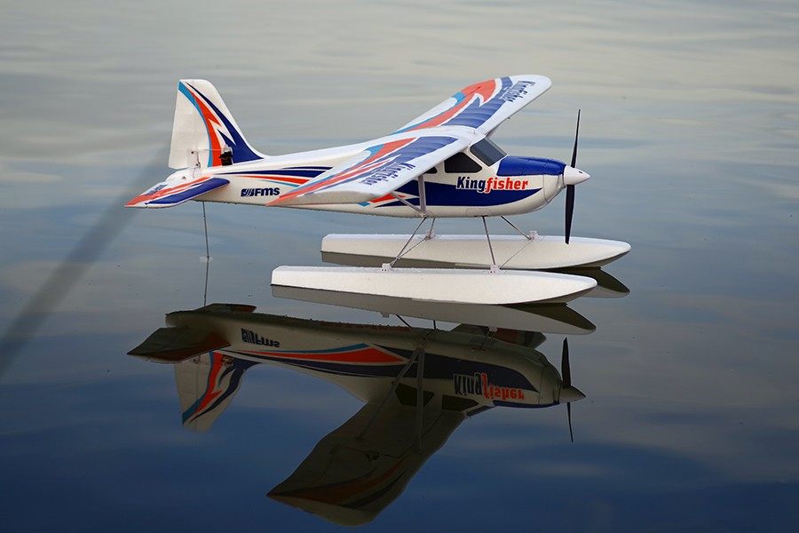 FMS 1400mm Kingfisher PNP with Reflex V2, Wheels, Floats, Skis, Flaps