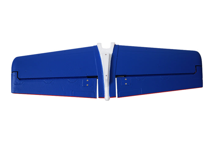 1200mm CJ6 V2 Horizontal Stabilizer in blue with white accents