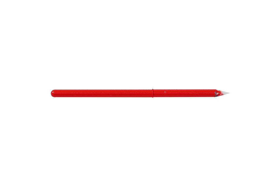 Bright red pen on white background