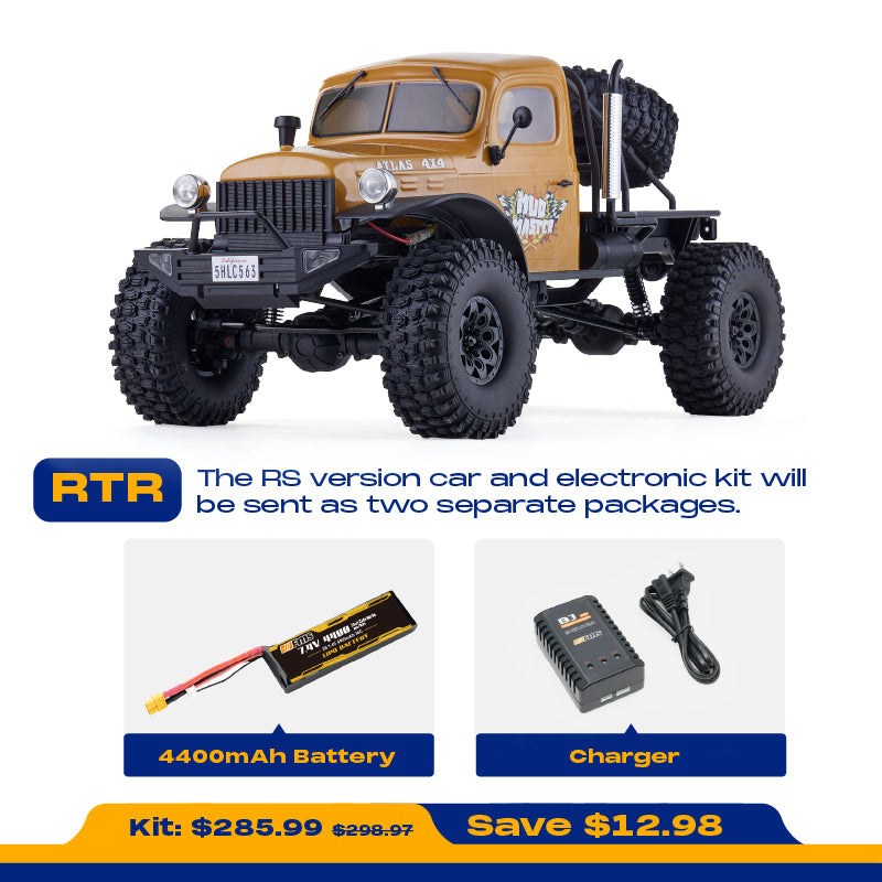 ROCHOBBY 1:10 Atlas 4x4 Off-Road Truck RS with 4400mAh battery and charger