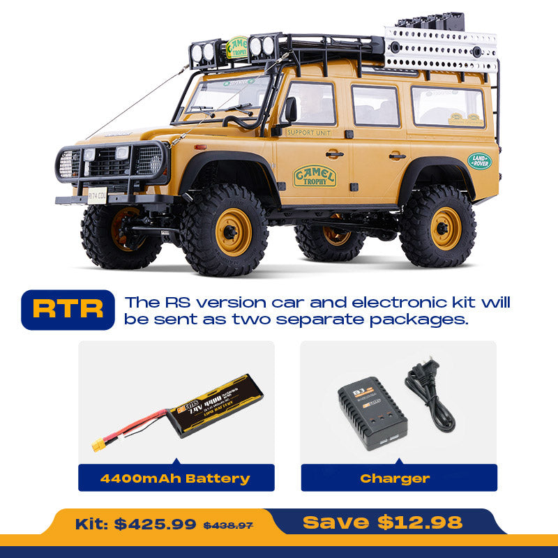 FMS 1:10 FCX10 Land Rover Camel Trophy Edition RS