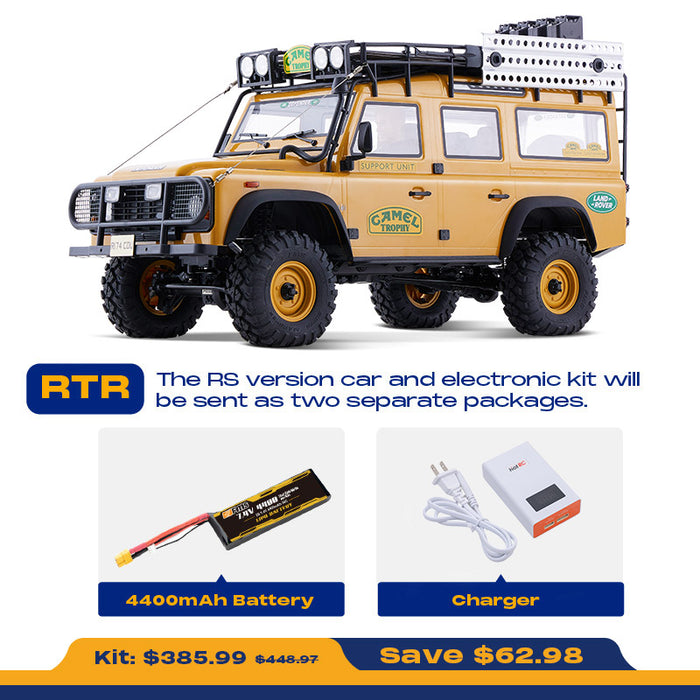 FMS 1:10 FCX10 Land Rover Camel Trophy Edition RS