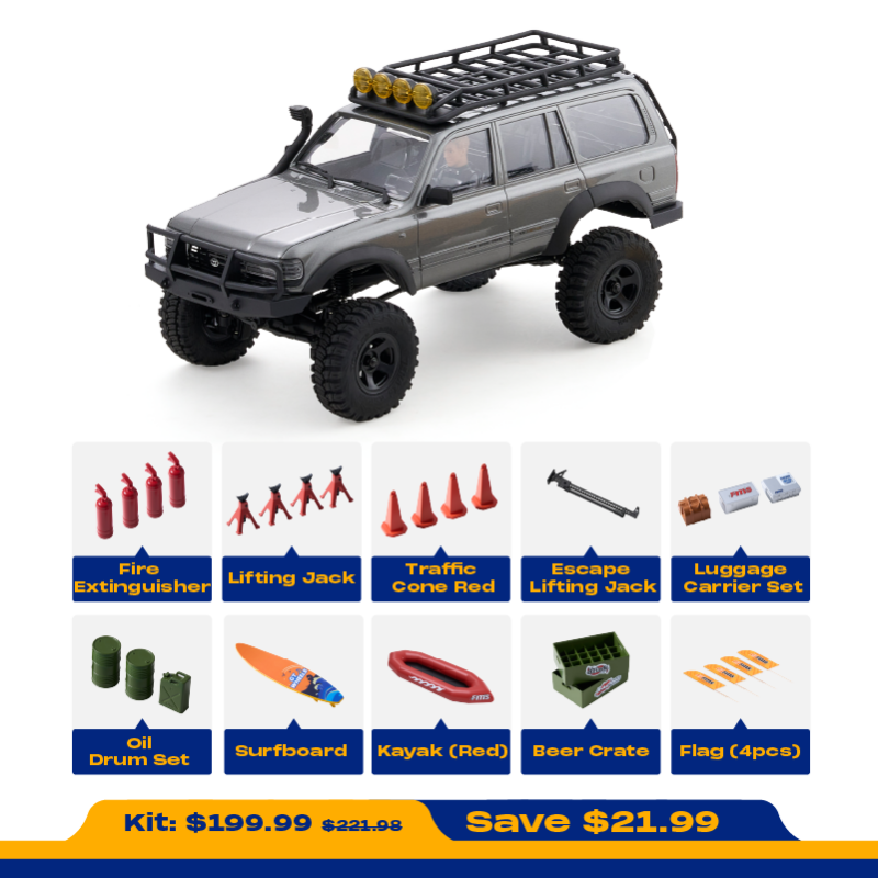 1/18 Toyota LC80 RC Crawler RTR All-Terrain RC Car FMS