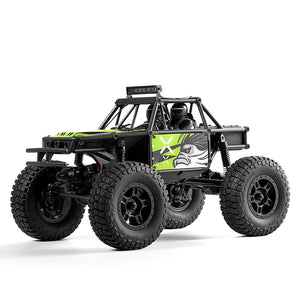 FMS 1:24 FCX24 Lemur RTR remote control rock crawler truck with eagle graphics and LED light bar.
