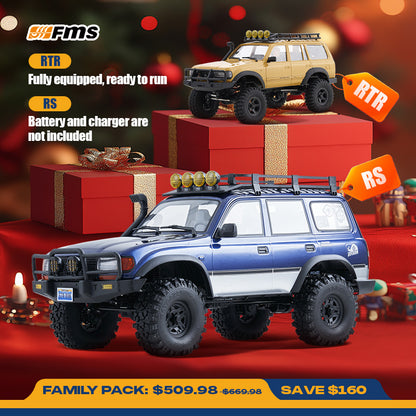 FMS 1:10 FCX10 PRO sin escobillas Toyota Land Cruiser LC80 RS 