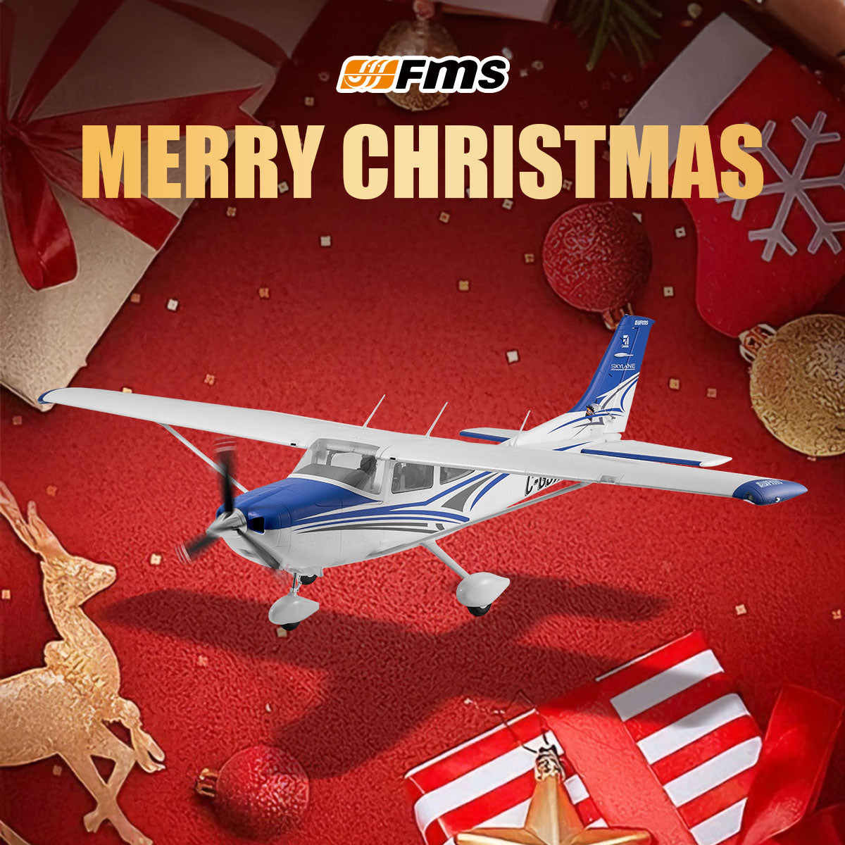 FMS Civil Airplane 1500mm Cessna 182 RTF / PNP