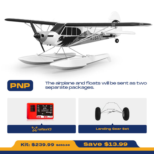 FMS 1300mm PA-18 Super Cub with Reflex V3, RTF / PNP