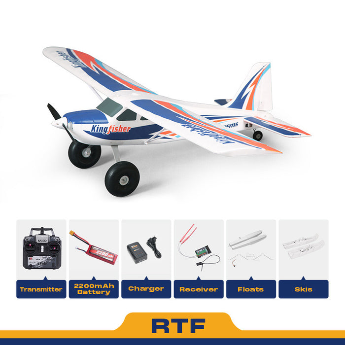 FMS 1400mm Kingfisher with Reflex V3, Wheels, Floats, Skis, Flaps, RTF / PNP