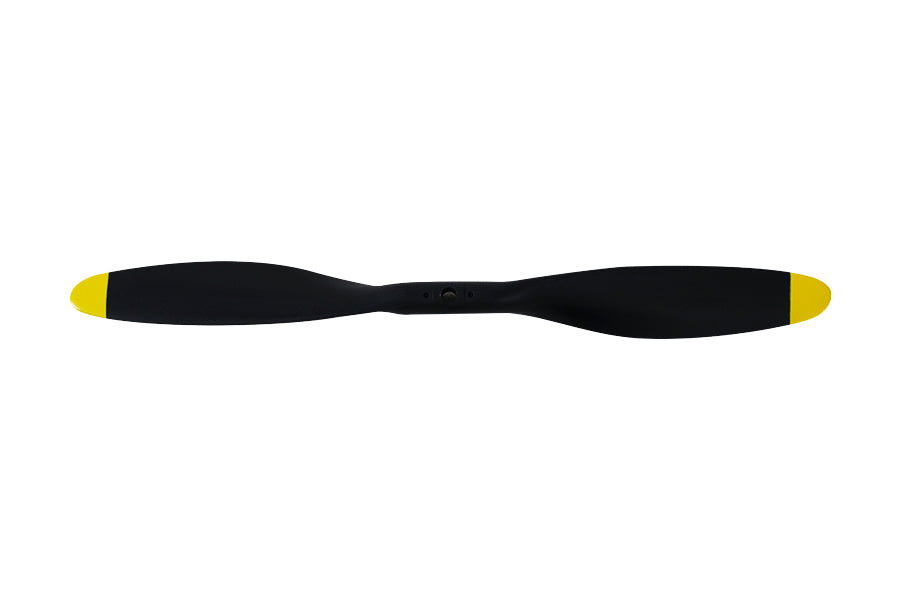 Black propeller with yellow tips for 1200mm CJ6 V2 RC airplane