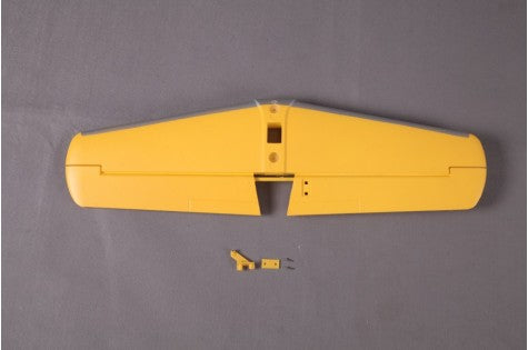Yellow horizontal stabilizer for 1400mm T-28D model with mounting parts
