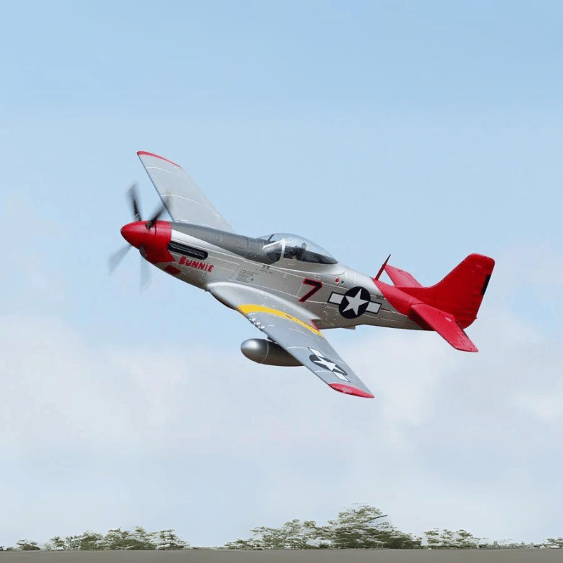P 51D Red Tail 1700mm RC Plane High Detail Performance FMS Model