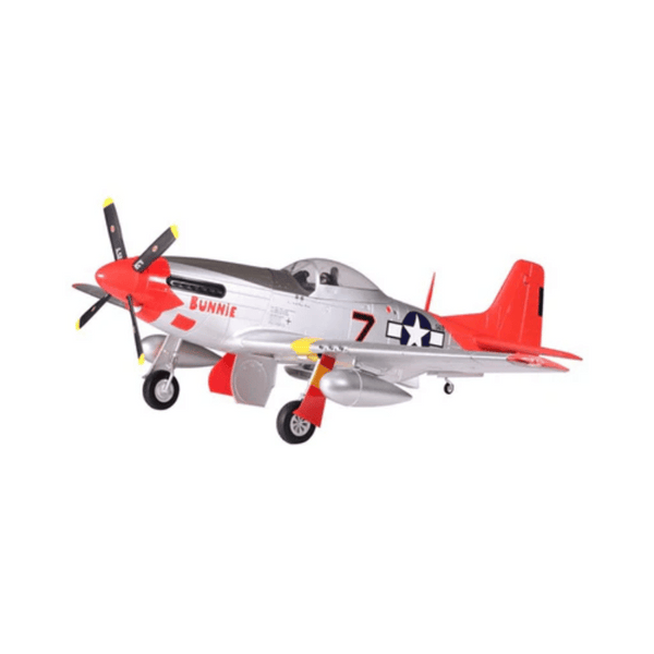 FMS 1700mm P-51D Red Tail model airplane with painted details and red accents