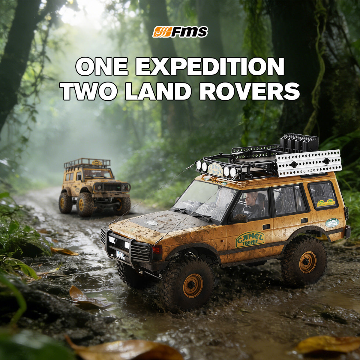 FMS 1:10 FCX10 Land Rover Camel Trophy Edition RS