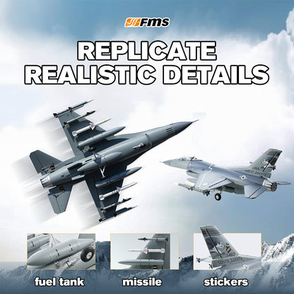 FMS EDF Jet 64mm F-16 Fighting Falcon PNP
