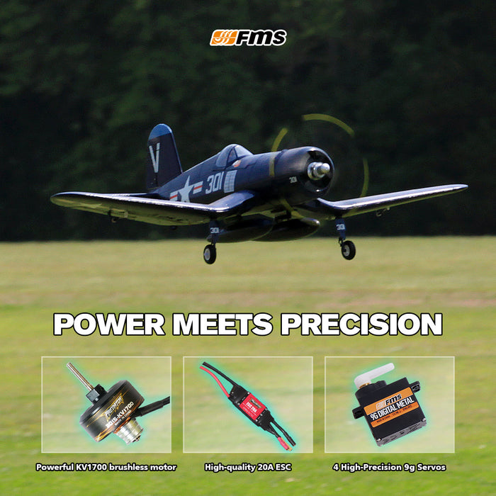 FMS 800mm F4U Corsair V2 RTF / PNP