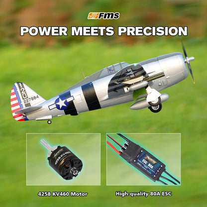 FMS 1500mm P-47 Thunderbolt Bonnie PNP w/o Reflex