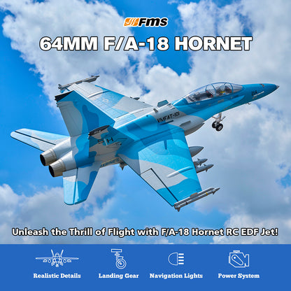 FMS EDF Jet 64mm F/A-18 Hornet PNP