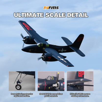 FMS 1700 mm F7F Tigercat Azul PNP