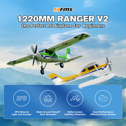 FMS Ranger EP V2 de 1220 mm con visor réflex V3 RTF/PNP