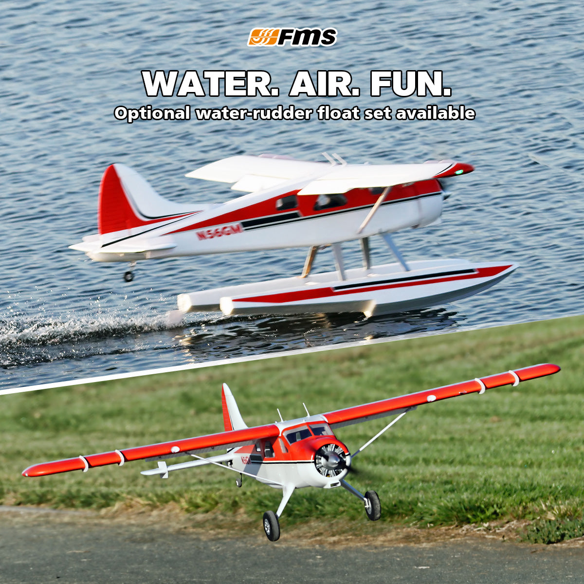 FMS 2000mm (78.7") Beaver V2 Seaplane PNP