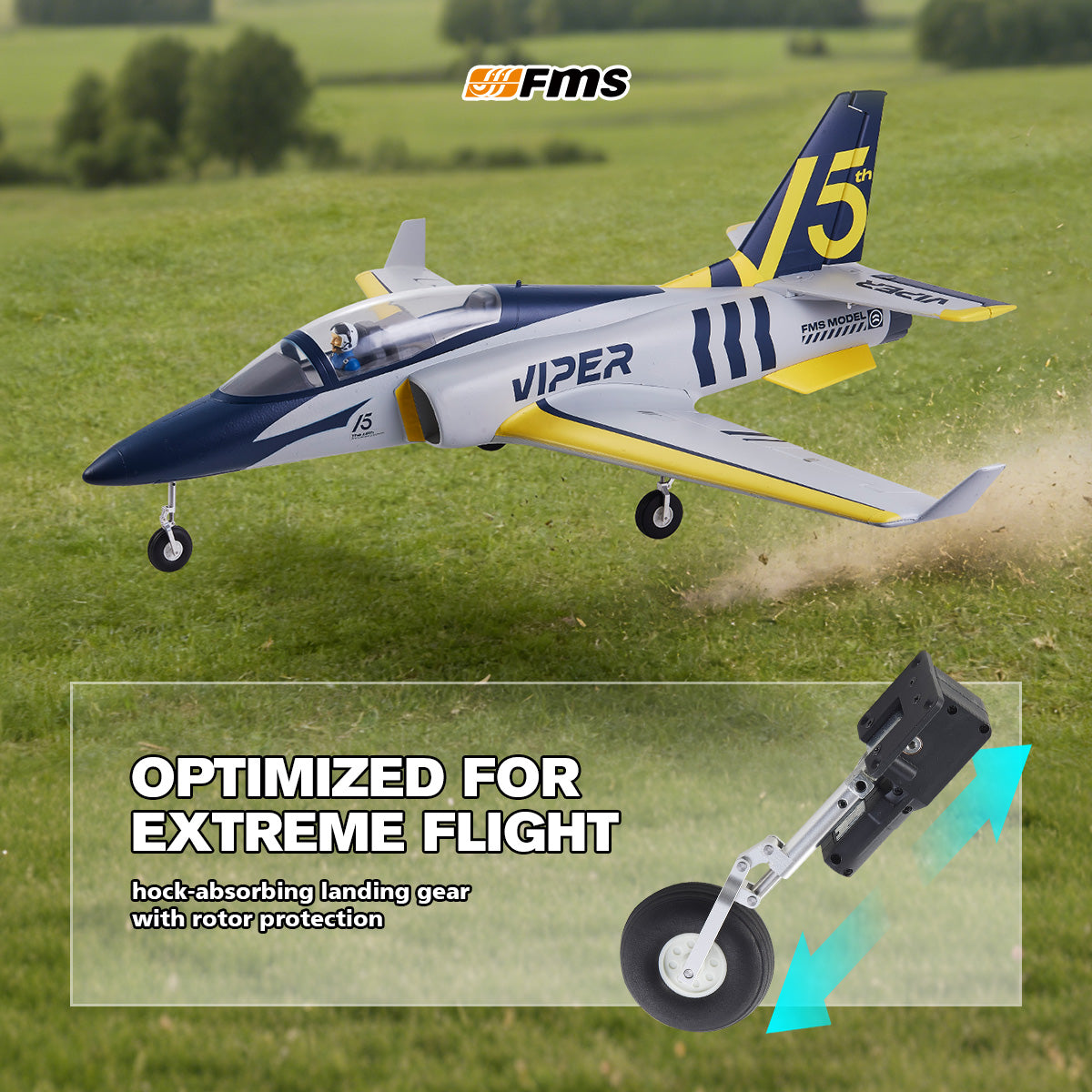 FMS EDF Jet 70 mm Viper V2 PNP Edición del 15.º aniversario