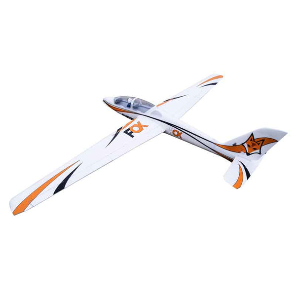 FMS 3000mm FOX Aerobatic EP Glider in orange and white color scheme