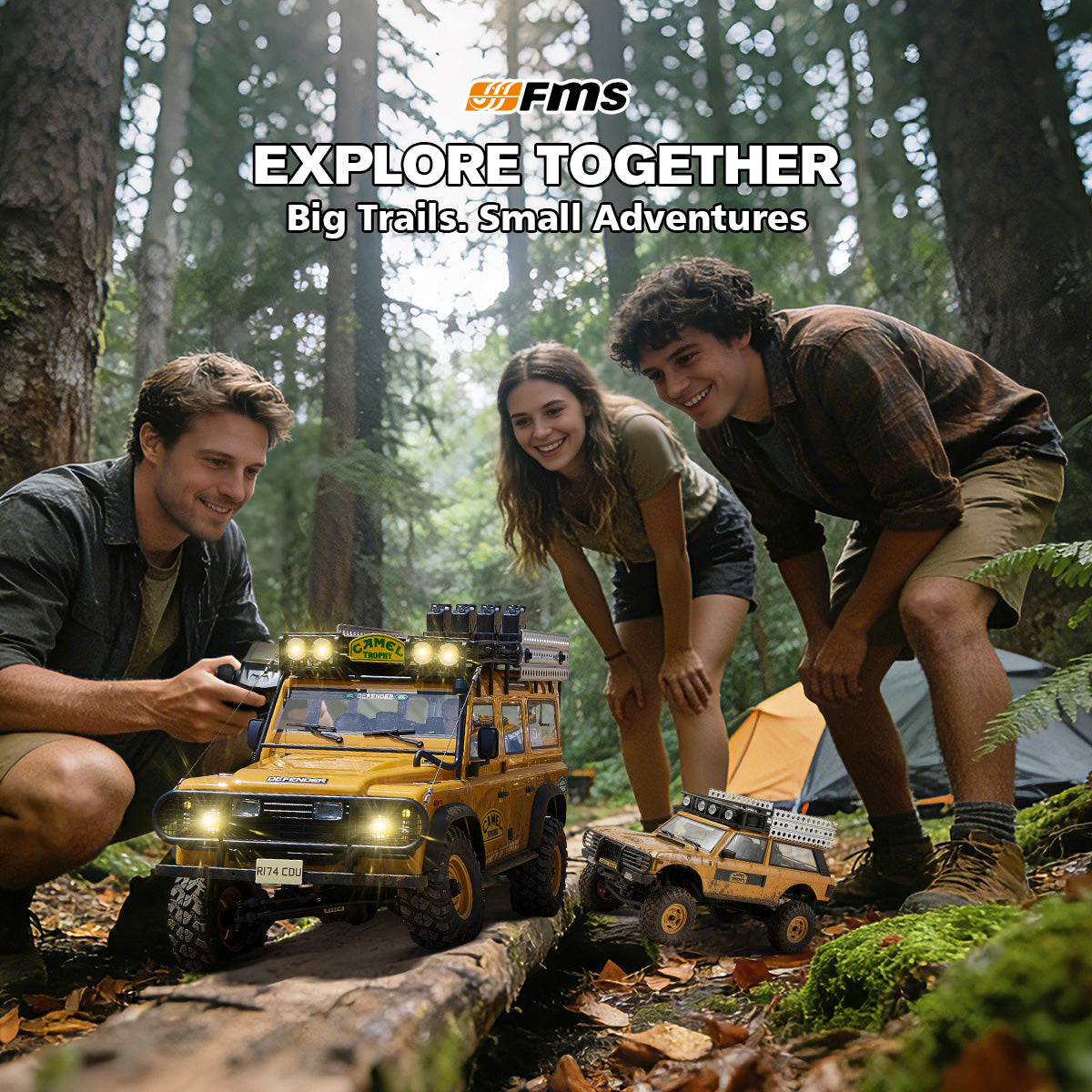 FMS 1:10 FCX10 Land Rover Camel Trophy Edition RS