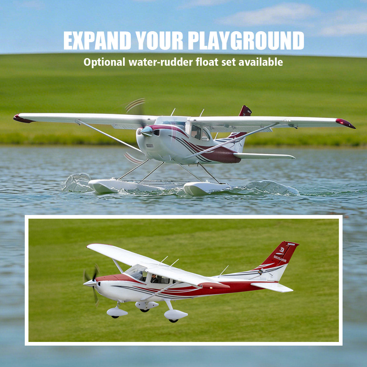 1500mm Cessna 182 RC Plane | RTF/PNP Model Aircraft | FMS Hobby