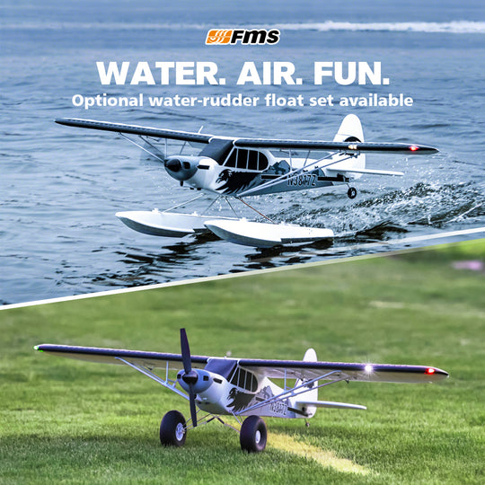 FMS 1300mm PA-18 Super Cub with Reflex V3, RTF / PNP