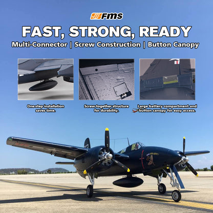 FMS 1700 mm F7F Tigercat Azul PNP