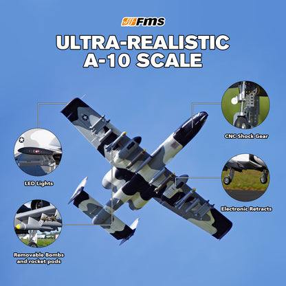 FMS EDF Jet Twin 70mm A‑10 Thunderbolt II V2 PNP