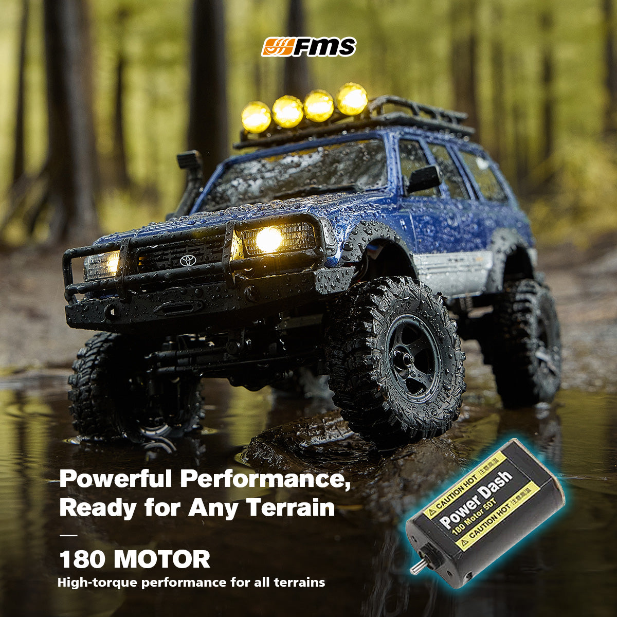 FMS 1:18 FCX18 LC80 Toyota Land Cruiser 80 V2 RTR