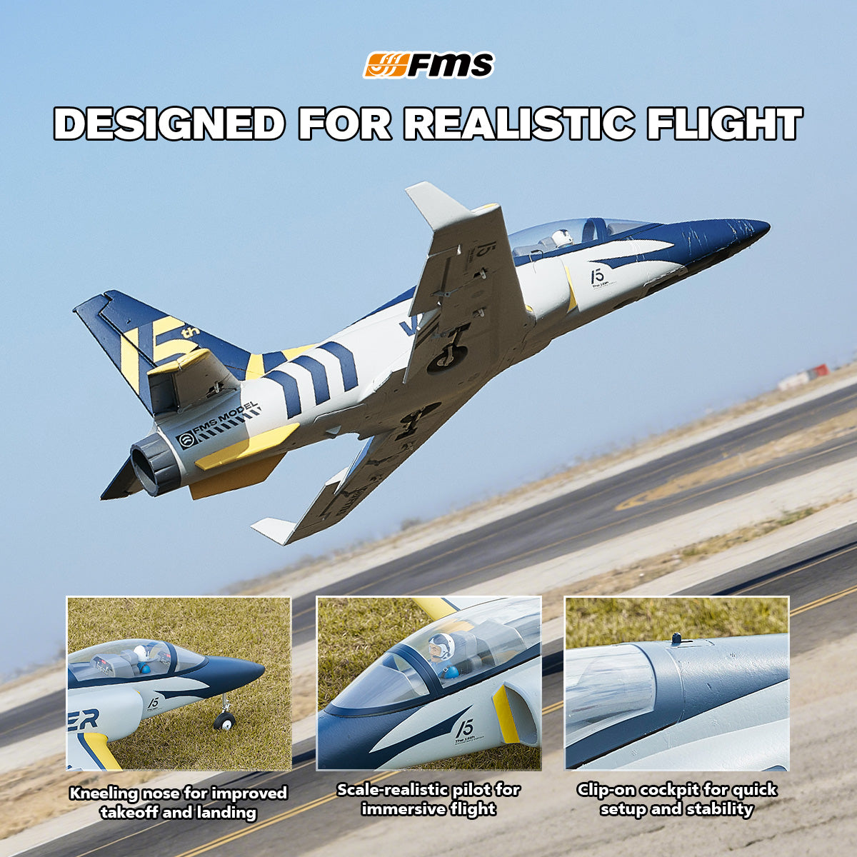 FMS EDF Jet 70 mm Viper V2 PNP Edición del 15.º aniversario