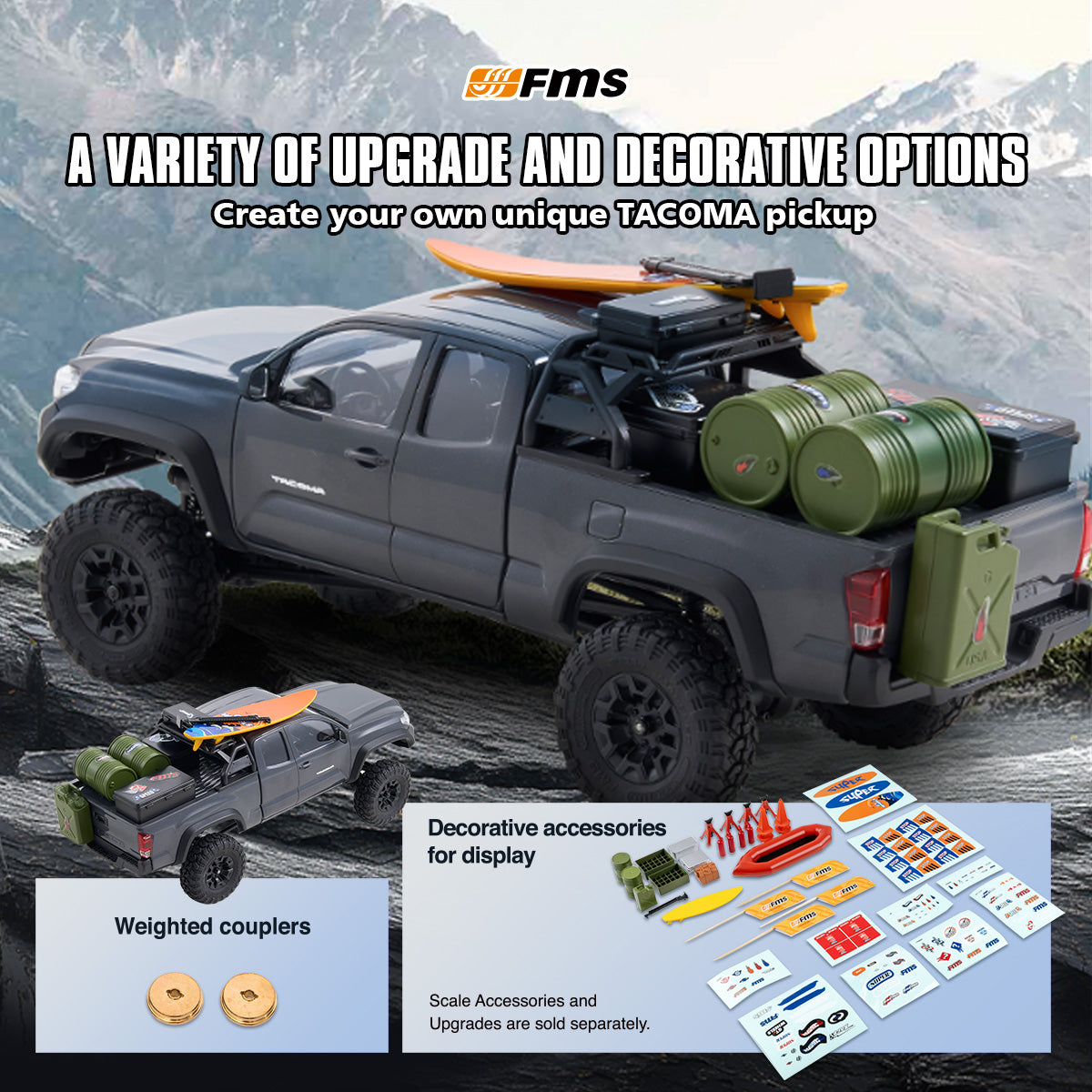 Toyota Tacoma RTR FMS 1:24 FCX24M