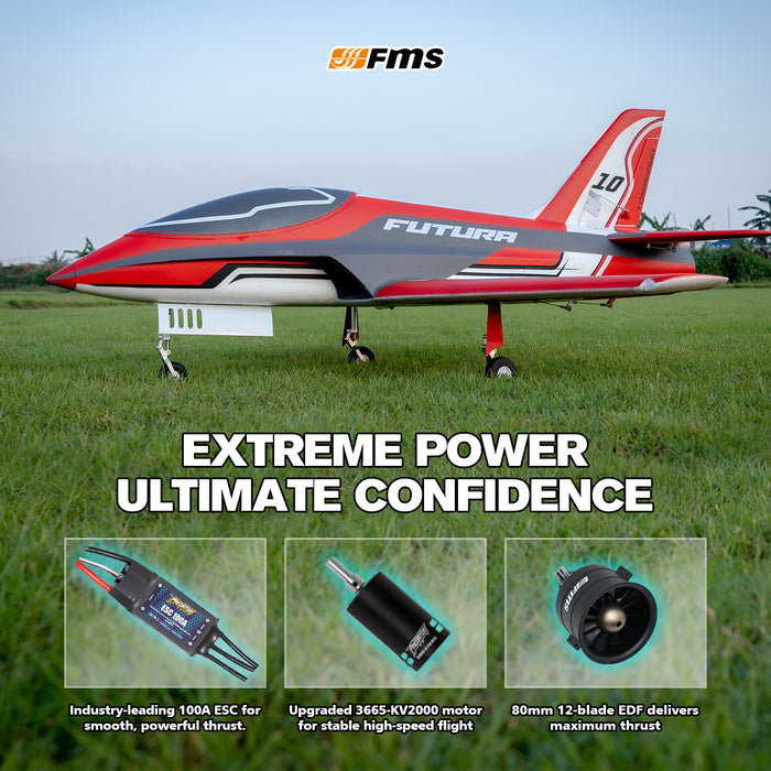 FMS EDF Jet 80mm Futura V3 PNP