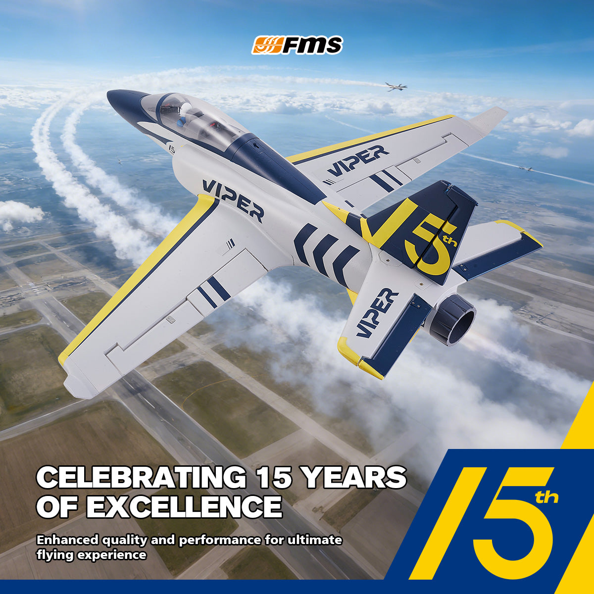 FMS EDF Jet 70 mm Viper V2 PNP Edición del 15.º aniversario