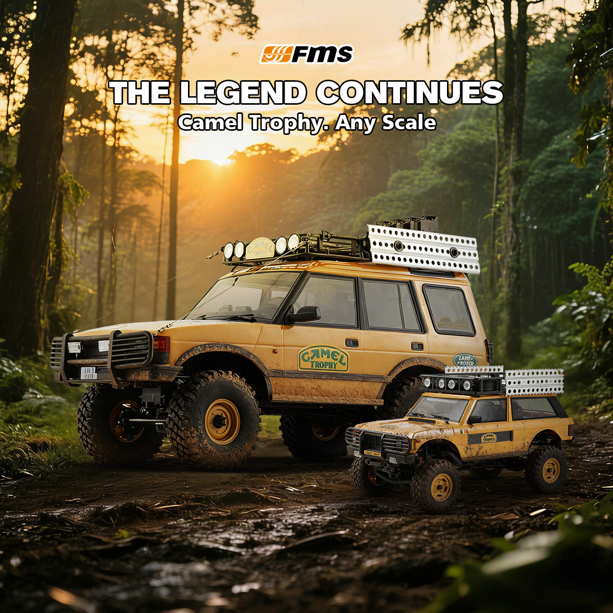 FMS 1:10 FCX10 Land Rover Camel Trophy Edition RS