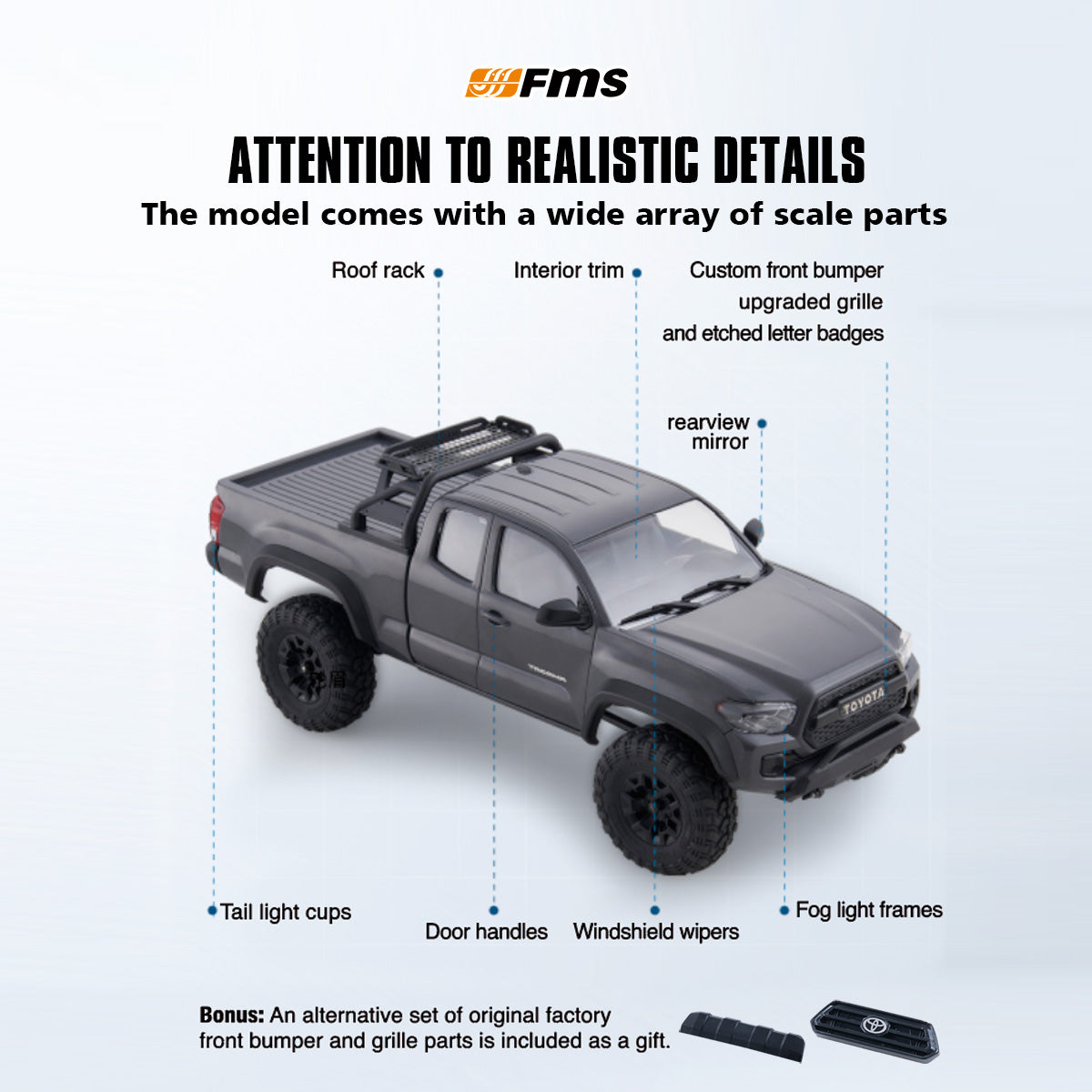 Toyota Tacoma RTR FMS 1:24 FCX24M
