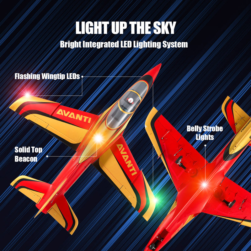 Red Gold Avanti 90mm EDF Jet 18th Anniversary | RC Plane | FMS Hobby