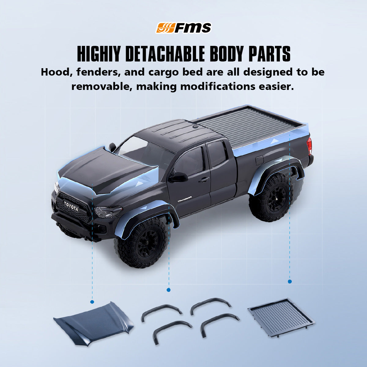 Toyota Tacoma RTR FMS 1:24 FCX24M