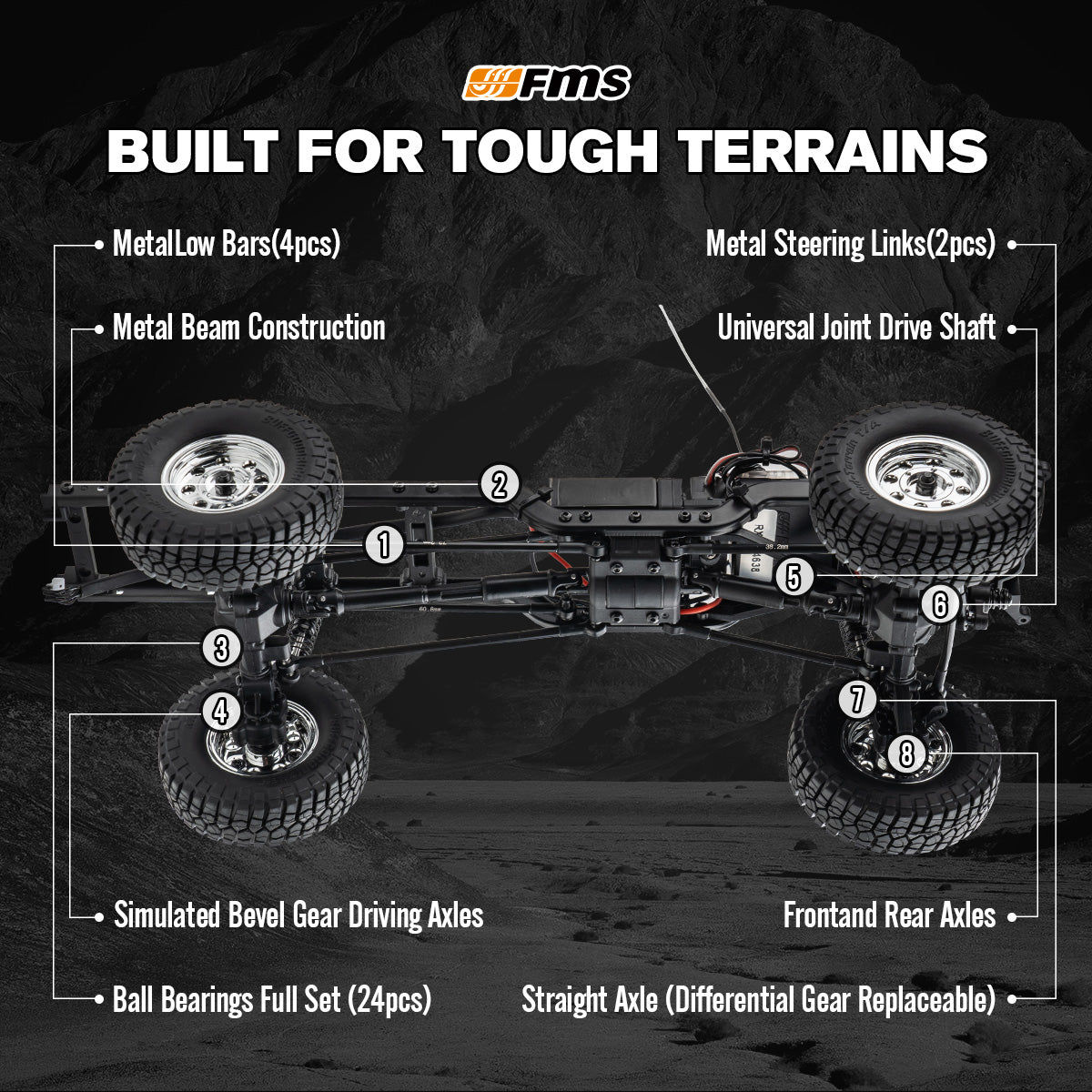 FMS 1:18 FCX18 Chevrolet K10 V2 RTR 