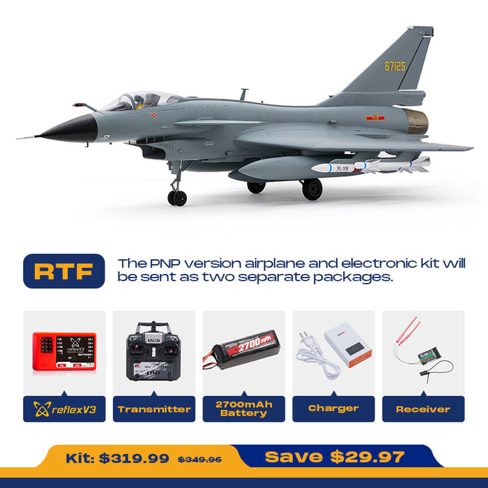 FMS EDF Jet 64mm J-10 with Reflex V3 PNP