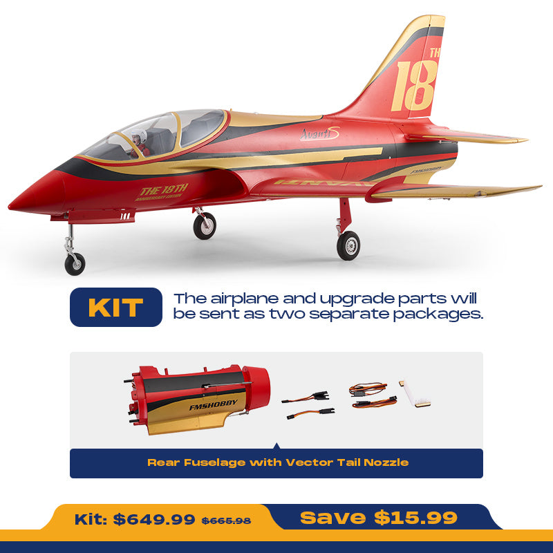 FMS 90mm Avanti PNP EDF Jet — 18th Anniversary Edition