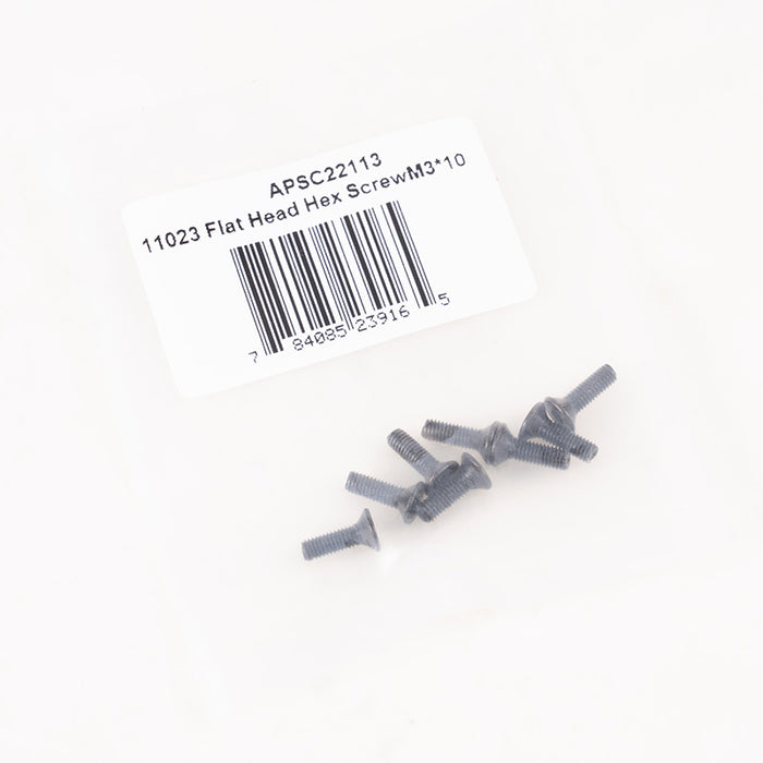 1:10 F100 Flat Head Hex Screw M3*10