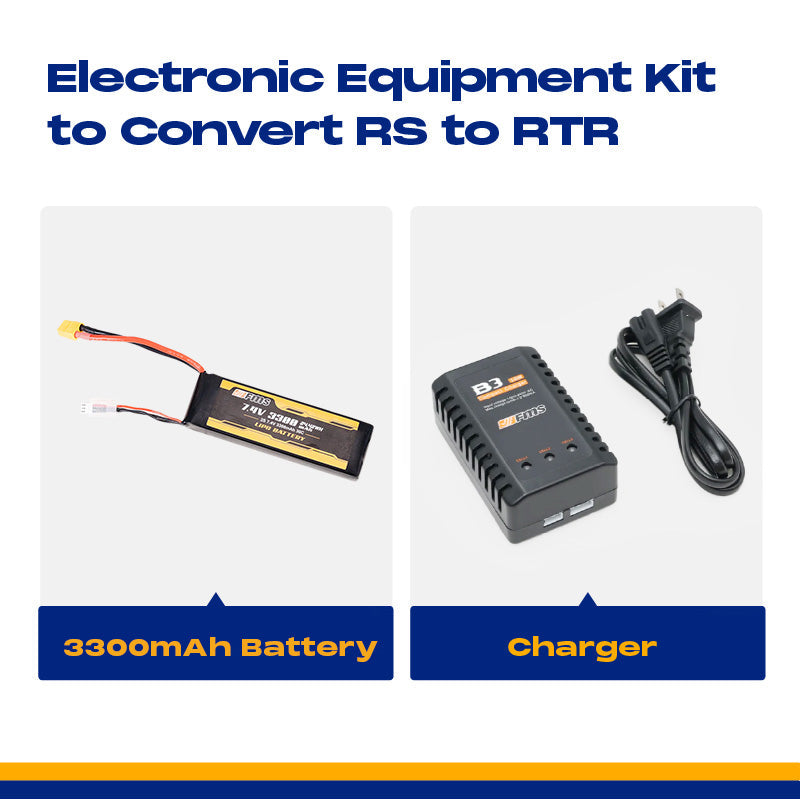 🎁 Electronic Equipment Kit to Convert RS to RTR (3300mAh Battery)