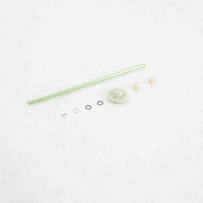 FSC18 Ford Bronco brushed steel center driveshaft rod and gears.