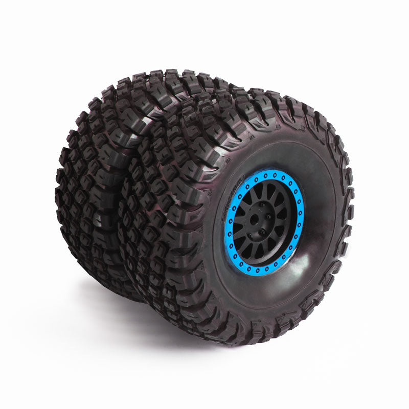 1:7 Ridge Racer U4 Wheel and Tire Mounted (Blue/Red)