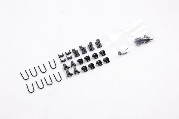 1:12 Toyota FJ45 shock mount parts including U-bolts and brackets.